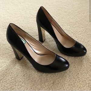 Nine West black high heels